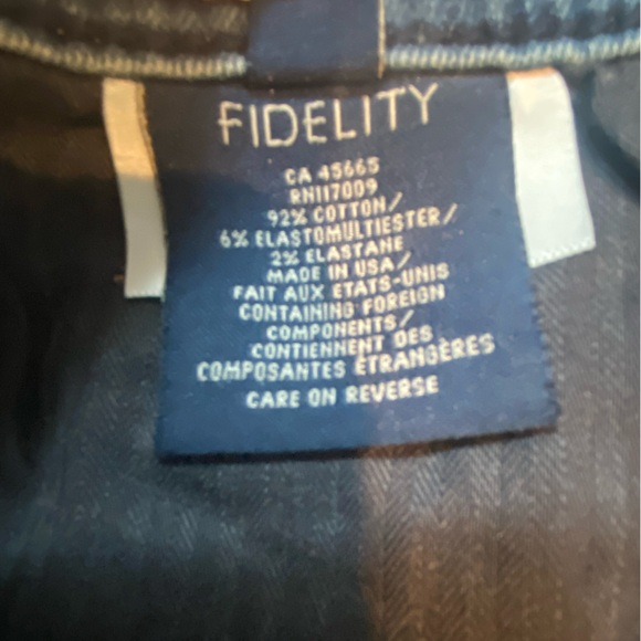 Fidelity Denim Jimmy Slim Straight Leg Jeans - 33x35 - Picture 7 of 7